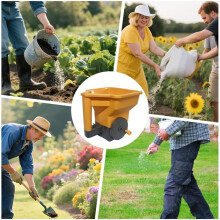 Handmatige Kleine Grondstofverspreider voor de Tuin, Handheld Grondstofverspreider voor Draagbare Zaden, Groene Handmatige Verspreider