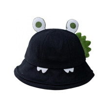 (Beige, One Size) (One Size, Black) Women Frog Bucket Hat, Cute Cartoon Wide Brim Sun Hat Lightweight Summer Cap