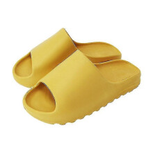 (40-41, Yellow) Slides Slippers Platform Beach Sandals Unisex Slippers