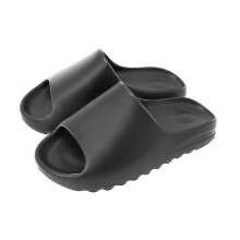 (44-45, Black) Slides Slippers Platform Beach Sandals Unisex Slippers