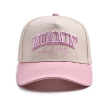 (Pink, One Size) (One Size, Pink) Women's Baseball Cap Stylish Letter Embroidered Adjustable Breathable Wide Brim Sun Hat