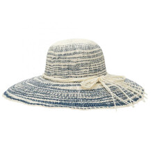 (Navy Blue, One Size) (One Size, Navy Blue) Women's Summer Sun Hat Breathable Wide Brim Gradient Color Straw Sun Protection Beach Cap