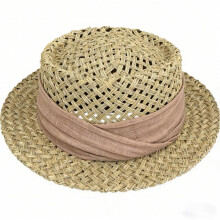(White, One Size) (One Size, Pink) Women's Classic Straw Boater Hat Flat Top Belted Woven Sun Hat for Beach Party Travel
