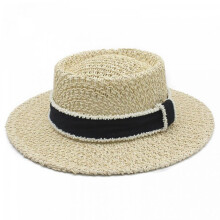 (Ivory, One Size) (One Size, White) Women Straw Hat, Vintage Wide Brim Sun Hat Lightweight Summer Beach Cap for Casual Daily
