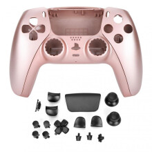 (Rose gold) PS5 Controller Replacement Buttons Shell DIY Accessories Rose Gold
