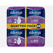 Always Ultra Long Sanitary Pads Size 2 48 Pack