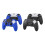 (Blue) Anti-Slip Silicone Game Controller Protective Case Scratchproof Grip Cover for PS5 Xbox Switch 1