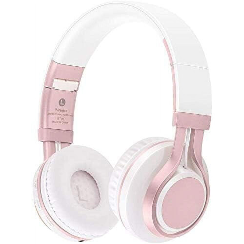 Ακουστικά Bluetooth LINLIN Over-Ear, ασύρματα πτυσσόμενα ακουστικά με μικρόφωνο, FM, κάρτα TF,