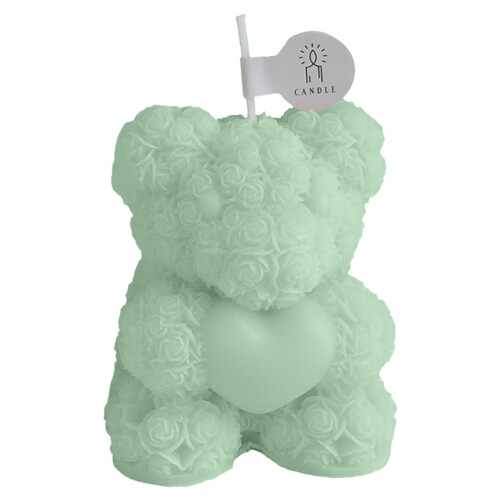 Rose Bear Aromatherapy Candle Soy Wax Scented