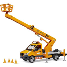 Bruder 02679 MB Sprinter Service Truck/Crane, Man Basket w L/S Module