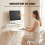 Homcom HOMCOM 70 cm Folding Computer Desk for Small Spaces Bedroom, White 5