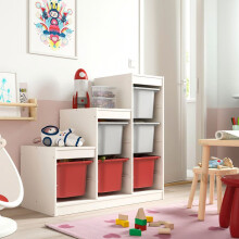 IKEA TROFAST Storage Unit with 6 Boxes 99x44x94cm