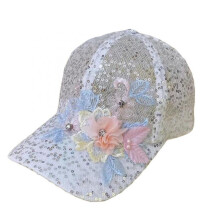 (White, One Size) (One Size, Multi-color) Women Flower Embroidered Baseball Cap Low Profile Sun Hat Adjustable Unstructured Dad Hat