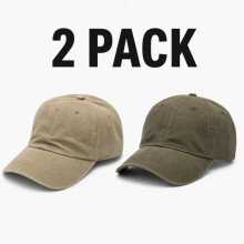 (2 Pack - SET 3, Mens Adult 60cm) (Mens Adult 60cm, 2 Pack - SET 4) Plain Adjustable Baseball Cap Adults Sun Hat Pack