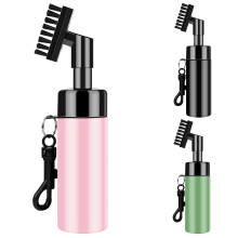 FUZVOL Golf Club Brush Groove Cleaner with Built in Water Spray and Hook, Golf Groove Cleaning Brush for Golf Ball Club, Golf Accessories Golf Gifts