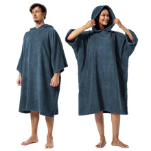 Winthome Changing Bath Robe, Surf Poncho Towel with hooded (M, Dark Blue)