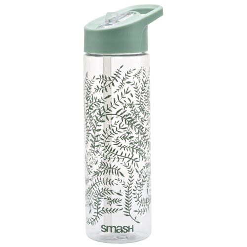 Smash Smash Sipper Water Bottle with Straw 700m Laurel,Green