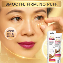 (White, 1pcs) Snail Collagen Eye Cream for Hydration, Wrinkle Care & Firming Under-Eye Treatment