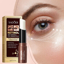 (Matches the image, 3g) Retinol Series Eye Cream Stick Moisturizes Eye Area Improves Dryness Anti-Wrinkle Roller Ball 0.5 oz