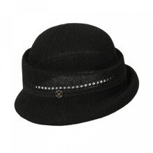 (Dark Brown, One Size) (One Size, Black) Women's Bucket Hat Hollow Knit Breathable Fisherman Cap Stylish Decorative Letter Detail Sun Hat