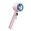 Mini Desktop Handheld Fan with TCE Superconducting Cooling And LED Display Pink 1