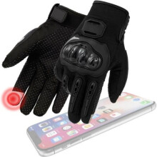 Gant Moto Homologued Men’s and Women’s Touchscreen Motorcycle Gloves for Phone, Protective Gear for Scooter, Bike and E-Scooter, A