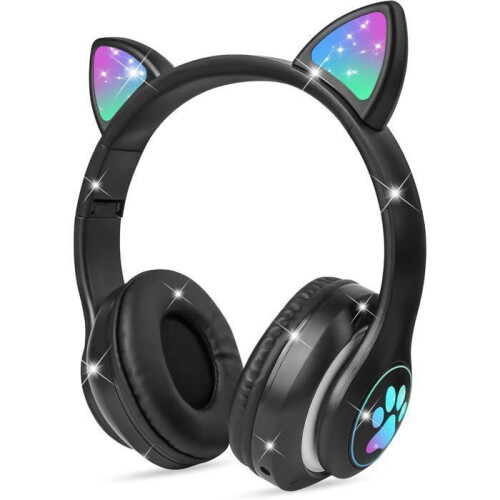 Ασύρματα ακουστικά Bluetooth για παιδιά με αυτιά γάτας, περιορισμό έντασης ή