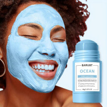 (Matches the image, Mugwort mud mask stick) Natural Mugwort Clay Mask Stick Deep Cleansing Pore Treatment Face Mask for All Skin Types