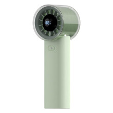 HX-F369 LED-Digitalanzeige-Handventilator mit hoher Geschwindigkeit (Grün)HY