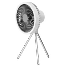 DQ212 10000mAh Tragbarer Outdoor-Campingventilator/Zeltleuchte zum Aufhängen (Weiß)HY