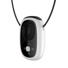 Mini-Handventilator ohne Blätter, USB-wiederaufladbar, ohne negative Ionen, WhiteHY