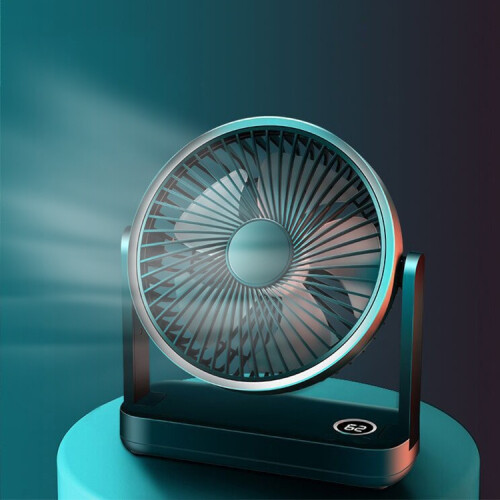 F701 Tischventilator mit LED-Anzeige (Grün)HY
