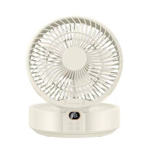 WSK302 4000mAh Oszillierender Wandventilator mit Nachtlicht (Weiß)HY