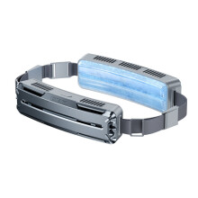 Ice Belt Outdoor-Sport-Kühlventilator, tragbarer Mini-Hüftventilator (Dark Sky)HY