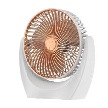 USB-Tischventilator, Mini-Ventilator für Zuhause, Studentenwohnheim, tragbar, Farbe: U-förmig (Gold)HY