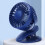 Draagbare USB-mini-clipventilator voor op het bureau (kleur: blauw)HY 1