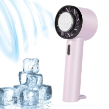 ENKAY Hat-Prince Halbleiter-Lüfter, tragbarer Hand-/Tischventilator mit 3 Windgeschwindigkeiten (Pink)HY