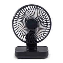 D606Y Tragbarer, oszillierender Tischventilator (Schwarz)HY