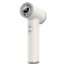 Ventilador de turbina portátil con pantalla digital WT23 para exteriores, velocidad variable continua (beige) HY