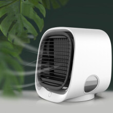 Tragbarer USB-Tischventilator für Büro und Büro, Farbe: M201 Himmelweiß