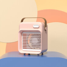 F05 USB Tragbarer Mini-Multifunktions-Sprühventilator, Spezifikation: Steckermodell (Pink)HY