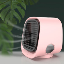Ventilador de refrigeración de escritorio USB portátil para oficina, ventilador de aire acondicionado frío, color: M201 Cherry PinkHY