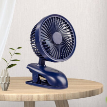 F601 Multifunktionaler Clip-Ventilator mit LED-Anzeige (Blau)HY