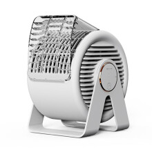 F7 Schneckenförmiger, tragbarer Mini-Ventilator ohne Rotorblätter (Weiß)HY