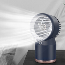 Sprüh- und Luftbefeuchter-Ventilator mit LED-Digitalanzeige für Büro und Zuhause, Ausführung: 3600 mAh Akku (Blau) HY
