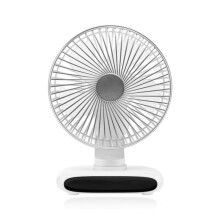 Ventilador oscilante de escritorio con pantalla digital inteligente N702 (blanco) HY