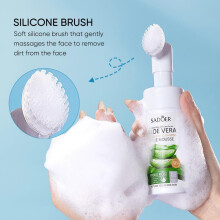 (Matches the image, 120ml) SADOER Aloe Vera Refreshing Cleansing Face Mousse Deep Clean Oil Control Moisturize 150ml