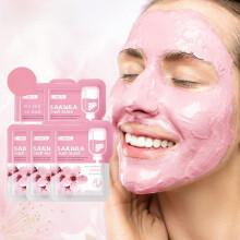 (Matches the image, 5G) LAIKOU Sakura Clay Mask Deep Cleansing Moisturizing Facial Mask Single Use 5g Sachet