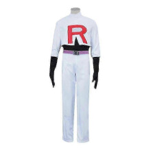 (S, Jessie) Cosplay Galaxy Rockets James Jessie Pullover Pants Skirt Gloves Stockings Full Set Game Costume Unisex Adults-e