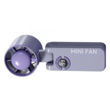 Portable Handheld Fan 199 Speed Cooling USB Rechargeable Fan for Travel Holiday Purple